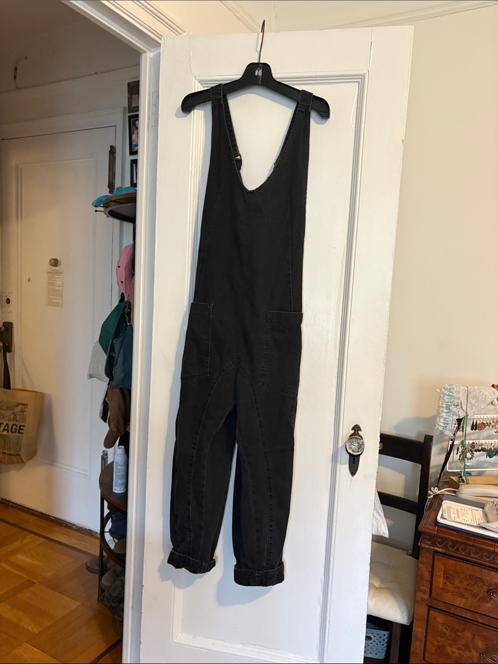 We the free black overalls